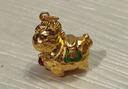 世紀緣珠寶古法黃金吊墜女999足金三花萌馬琺瑯點(diǎn)睛吊墜送女友禮物 3.8g三花萌馬吊墜【綠】 曬單實(shí)拍圖