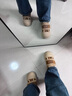 他她（TATA）女鞋冬季棉鞋大頭面包鞋厚底松糕加絨毛毛板鞋子CHH01DM5 棕色（仿毛里） 37 曬單實(shí)拍圖