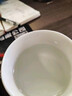 傳旗陶瓷馬克杯帶勺蓋咖啡杯牛奶杯早餐杯辦公杯男女茶杯描金白400ml 曬單實(shí)拍圖