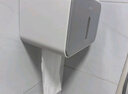 ecoco意可可衛(wèi)生間紙巾盒 廁所衛(wèi)生紙免打孔浴室壁掛盒洗手間抽紙盒 E1807灰 曬單實(shí)拍圖