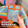 oein沙灘包網(wǎng)眼游泳裝備收納包沙灘玩具收納袋便攜大容量健身手提單肩 沙灘包【藍(lán)色/特大號】 （56*13*40cm) 曬單實拍圖
