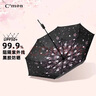 C'mon 防曬太陽傘三折晴雨傘遮陽傘女防紫外線upf50+ 漫天花三折傘 曬單實拍圖