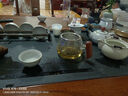 雅集玻璃公道杯帶不銹鋼過(guò)濾茶漏網(wǎng)套裝木把荷花金銀燒分茶器360ml 曬單實(shí)拍圖
