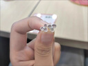 PWL999足銀花朵珍珠耳釘女小眾設(shè)計感耳環(huán)小巧精致甜美養(yǎng)耳洞耳飾品 粉色花朵耳釘【999足銀】 曬單實拍圖