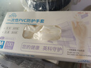英科醫(yī)療（INTCO）一次性手套PVC中碼100只12英寸加長食品級餐飲廚房防水家務(wù)清潔 曬單實拍圖