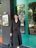 伯德小姐灰色高級感西裝外套女秋季職業(yè)穿搭正裝職場面試西服套裝 哥特隕黑 S 適合90-100斤可穿 曬單實拍圖