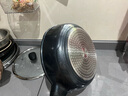 KIWICOO德國(guó)鈦聚力平底鍋不粘鍋家用牛排煎鍋無(wú)涂層煎蛋炒鍋電磁爐燃?xì)庠?【鈦聚力煎炒鍋】黑瓷耐臟 28cm 曬單實(shí)拍圖