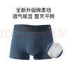 芬騰內褲男式2025年內褲10A抑菌純棉底襠中腰簡(jiǎn)約平角內褲4條裝 灰色/墨蘭/灰紫/藍色 4條 3XL 曬單實(shí)拍圖