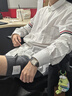 湯姆 布朗（THOM BROWNE）男士深灰色棉質(zhì)四條紋休閑短褲 MJQ159A 06772 035 曬單實(shí)拍圖