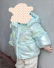巴拉巴拉兒童羽絨服女童冬2023小童寶寶童裝炫彩亮面保暖外套 曬單實(shí)拍圖