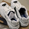 斯凱奇（Skechers）女鞋小白熊女士休閑鞋子厚底增高百搭運(yùn)動(dòng)軟底老爹鞋女99999863 白色/海軍藍(lán)色/WNV1 37 曬單實(shí)拍圖