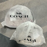 蔻馳（COACH）奧萊女包經(jīng)典標志老花NOLITA 19號手袋麻將包腋下單肩包手提包 IM/沙黃色/粉筆白色 曬單實(shí)拍圖