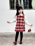 G.DUCKKIDS小黃鴨童裝女童連衣裙秋冬兒童小香風(fēng)背心裙小女孩過(guò)年拜年服套裝 背心裙+打底衫 110 建議4~5歲【100-110cm】cm 曬單實(shí)拍圖