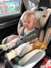貝倍適（BAYBETSS）兒童安全座椅汽車(chē)用0-4-12歲寶寶360度旋轉嬰兒車(chē)載坐椅ISOFIX 米灰色【遮陽(yáng)棚+上拉帶+側保護】 曬單實(shí)拍圖
