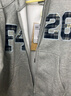 F426【趙露思許妍同款】國潮牌秋季寬松大logo格子貼布繡衛衣 花灰 S 曬單實(shí)拍圖