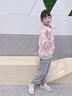 G.DUCKKIDS女童褲子春秋款2025新款洋氣兒童秋裝休閑褲寬松運(yùn)動(dòng)褲小女孩長褲 灰色 130 cm 曬單實(shí)拍圖