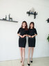 芭妃婭職業(yè)連衣裙2025新款時(shí)尚美容師售樓部酒店前臺銷(xiāo)售工作服正裝 黑色短袖 M 曬單實(shí)拍圖