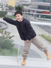 巴拉巴拉balaOne童裝兒童褲子男童加絨長(cháng)褲2025冬新款束腳工裝褲 卡其50628 140 曬單實(shí)拍圖