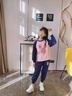 FIDQIOG國際大牌女童厚T恤套裝秋裝2025新款時(shí)髦洋派兒童衣服女孩大童運 粉色春秋現貨可發(fā) 150cm 均碼 曬單實(shí)拍圖