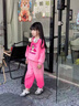 Burwilde國際品牌女童套裝衛衣春秋裝2025新款兒童庫洛米衣服休閑時(shí)尚運動(dòng) 粉色上衣+褲子+眼鏡+庫洛米斜挎（禮盒裝） 150 cm 曬單實(shí)拍圖