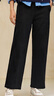 森馬（Semir）休閑褲女冬季抓絨分割松緊腰寬松長(cháng)褲顯腿長(cháng)風(fēng)闊腿褲101724127011 曬單實(shí)拍圖