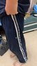 圣芙愷小學(xué)生校服褲藏青二條杠束腳深藍色雙黃邊兩道杠男女兒童校 藏青色雙白條春秋 150 曬單實(shí)拍圖