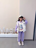 G.DUCKKIDS女童庫洛米加絨套裝兒童洋氣韓版衛衣秋冬裝女寶寶加厚馬甲三件套 紫色三件套 130 cm 曬單實(shí)拍圖