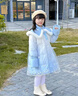 G.duck女童羽絨服2025新款冬裝冬季中長(cháng)款兒童公主洋氣艾莎公主羽絨服 漸變色 藍色 150 建議身高1.4米左右 曬單實(shí)拍圖