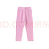嘟嘟家兒童褲子秋冬男童保暖褲冬季寶寶打底褲加厚女童長(cháng)褲冬裝 粉色100 曬單實(shí)拍圖