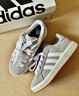 adidas「面包鞋」GRAND COURT BASE 00s休閑低幫板鞋男女阿迪達斯   淺灰/白色/樹(shù)脂黃   40 曬單實(shí)拍圖