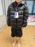 asics亞瑟士童裝25年冬季中大童三防輕薄羽絨服外套保暖運(yùn)動百搭 9000黑色 160 曬單實(shí)拍圖