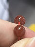 吉千年南紅瑪瑙手串單圈手鏈南紅8mm手串本命年滿(mǎn)肉柿子紅 生日禮物 南紅8mm 曬單實(shí)拍圖