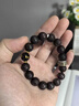 胖東來(lái)品質(zhì)度小葉紫檀手串滿(mǎn)金星男士女款108顆佛珠念珠檀木文玩 【六字真言款-珠徑約15mm】百木 曬單實(shí)拍圖