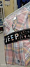 JEEP SPIRIT格子襯衫男長袖純棉春秋季百搭薄款襯衣韓版潮流休閑寬松外套男 D807粉色(長袖) L 曬單實(shí)拍圖