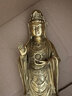 明恩 純黃銅普陀山南海觀(guān)音像全銅蓮花站像家用銅觀(guān)世音菩薩像擺件 小號高18CM 南海黃銅觀(guān)音 曬單實(shí)拍圖