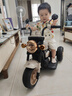 哈哈怪兒童電動(dòng)摩托車(chē)兒童摩托車(chē)3-6歲兒童電動(dòng)車(chē)玩具車(chē)可坐人兒童車(chē) 頂配白|6V10電瓶+雙驅+遙控 曬單實(shí)拍圖