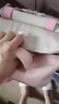 史努比（SNOOPY）小學(xué)生書(shū)包女孩1-3年級學(xué)院風(fēng)格子圖案減負護脊云朵甜美書(shū)包 粉色 曬單實(shí)拍圖