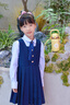 衣諾坊兒童演出服校服女童連衣裙套裝春秋新品主持人中大童團體畢業(yè)園服 曬單實(shí)拍圖