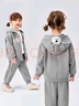 Classic Teddy精典泰迪女童外套兒童連帽衛衣中小童開(kāi)衫外出服秋裝 花灰 110 曬單實(shí)拍圖