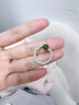 中國黃金轉運珠銀戒指女和田玉求婚戒結婚紀念日戒指禮物送老婆女友生日 和田玉轉運珠戒指 曬單實(shí)拍圖