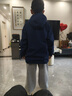 特步（XTEP）童裝連帽外套戶外休閑防風男童秋冬長袖上衣 深奧藍 150 曬單實拍圖