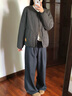 NEPA耐葩戶(hù)外25秋冬新品女士棉服無(wú)領(lǐng)可雙面穿著(zhù)保暖7L60960 B09深/灰色 XS 160/84A （090） 曬單實(shí)拍圖