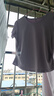 森馬（Semir）短袖t恤女短款緊身夏季圓領(lǐng)正肩上衣V領(lǐng)收腰套頭衫109324100003 曬單實拍圖