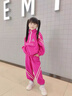 G.DUCKKIDS小黃鴨童裝女童秋裝套裝2025新款兒童女孩春秋季寶寶衛衣運動(dòng)衣服 玫紅色 【春秋款】 130 (建議115-125cm 5.2-7周歲) 曬單實(shí)拍圖