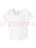 森馬（Semir）短袖t恤女短款修身圓領(lǐng)內(nèi)搭25夏涼感收腰V領(lǐng)上衣辣妹109325100006 曬單實(shí)拍圖