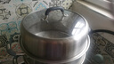 康巴赫304不銹鋼三層蒸鍋蒸籠復(fù)底湯蒸鍋多功能防燙鍋具32cm燃?xì)庠钔ㄓ?曬單實拍圖