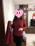 俞兆林媽媽裝50-60歲洋氣秋冬結婚禮服針織開(kāi)衫2025新款中老年短外套女 酒紅不加絨 XL 建議115-130斤 曬單實(shí)拍圖