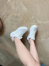 回力中考體育專用鞋運動鞋女跑步減震輕便鞋子網(wǎng)鞋夏季透氣網(wǎng)面跑步鞋 粉白【跳繩跑步 運動必備】 37 曬單實拍圖