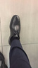 愛步（ECCO）皮鞋男 德比鞋雕花布洛克皮鞋商務(wù)正裝鞋男鞋婚鞋 里斯622164 黑色62216401001 43 曬單實拍圖