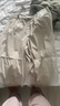 優(yōu)衣庫女裝休閑廓形長(cháng)褲/系腰帶彎刀鐮刀褲子25春夏新款481028 481028/02淺灰色 XL 曬單實(shí)拍圖